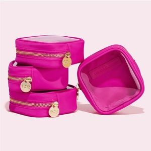 Stoney Clover Lane Clear Front Mini Pouch in Fuchsia